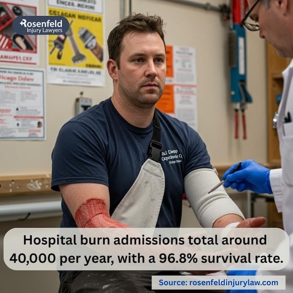 Burn victim facing expensive medical bills for treatment of first and second degree burns