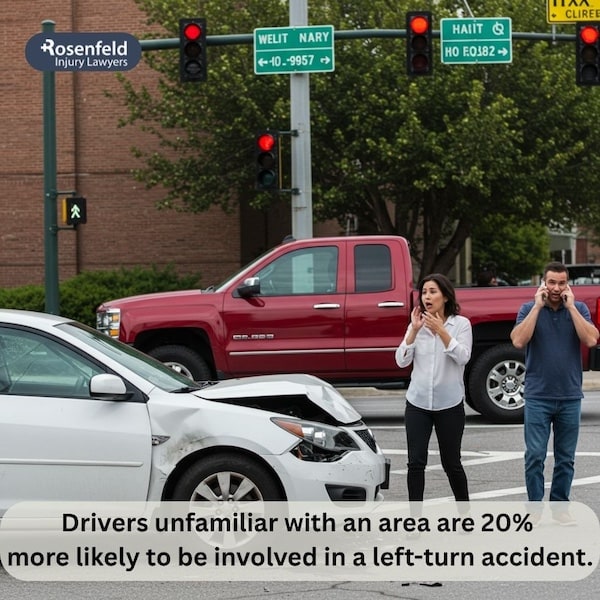 Hire an attorney if an accident occurs due to other vehicles failing to turn safely