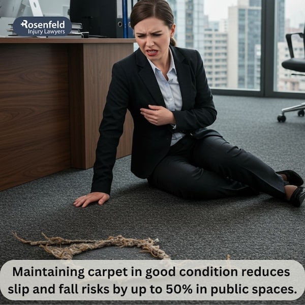 An attorney for falls caused by unsafe floor covering.